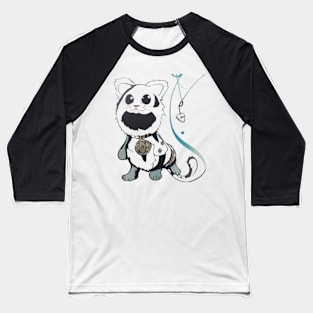 Cat with a collar Baseball T-Shirt